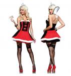 Queen Of Hearts Fairytale Costume Adult Female Women Party Costume Medium