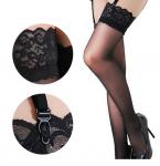 Lace Suspender Belt Garter Belt and Stockings Lace Top Thigh High Stockings Hot