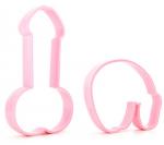 Naughty Penis Cookie Cutter 2 Pack Hens Night Bachelorette Party Pecker Biscuits