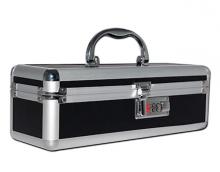 Lockable Make Up Storage Case Grey/Silver Plain Toy Chest Private Combination