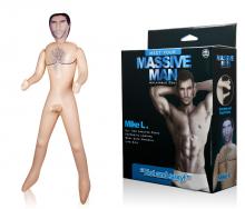 Massive Man Dolls Male Men Life Size Inflatable Blow Up Doll 3D Big Boy Toy