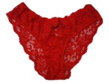 Panties Red Floral Lace Underwear Knickers Sweet Small 8-10 Soft Stretch