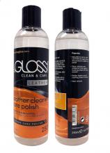 beGLOSS Leather Polish Clean & Care 250ml Perfect High Gloss Finish for Leather