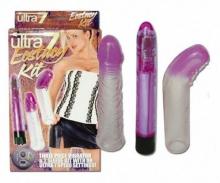 Ultra 7 Ecstasy Kit Vibe Flexible Ultra Soft Sleeves Vibrator Tickler Stimulator