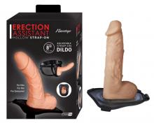 Erection Assistant Strap-On Flesh Dildo Cock Adult Sex Toys Adjustable Harness