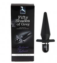 Fifty Shades of Grey Delicious Fullness Black Anal Plug Silicone Adult Sex Toy