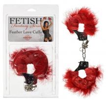 Fetish Fantasy Feather Love Cuffs Red Fetish Fantasy Feather Love Cuffs Red Metal Handcuffs Restraints Bondage Toy