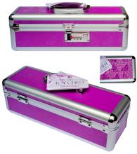 Lockable Vibrator Case Purple Lockable Make Up Storage Case Plain Toy Chest Private Combination