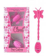 Celine Butterfly Wand Pink Vibrator Wand Tickler Massager The Closet Collection