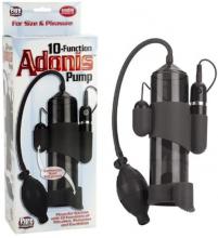 10 Function Adonis Pump Black Penis Pump Powerful Suction Pulsation Silicone