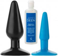 Silicone Anal Butt Plug Adult Beads Trainer Kit Sub BDSM Sex Toy Ass Bum