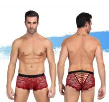 Mica Lace Boxer Brief Red L/XL Male Underwear Clothing S/M
