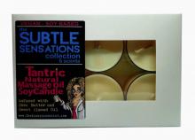 Tantric Natural Massage Oil Soy Spa Candles All Over Pleasure Gift Pack 6 x 60g