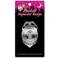 Pecker Inspector Badge Naughty Police Cops And Robbers Hen Party Fancy Dress