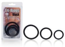 Cock & Ball Rubber Rings 3 Pack Strong Flexible Penis Ring