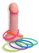 Penis Hoopla Ring Toss Game Pecker Party Ring Toss Willy Hoopla Suction Based Hen Night Game Fun Gift Pink