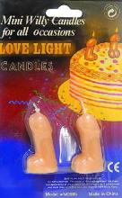 Mini Willy Candles Mini Willy Birthday Candle 2 Piece Set Dicky Peni Shaped Novelty Adult Cake Joke